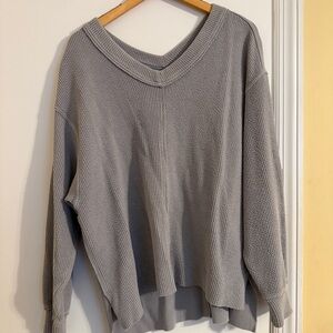 Aerie Wonder
Textured Sweatshirt Oversized XS Gray